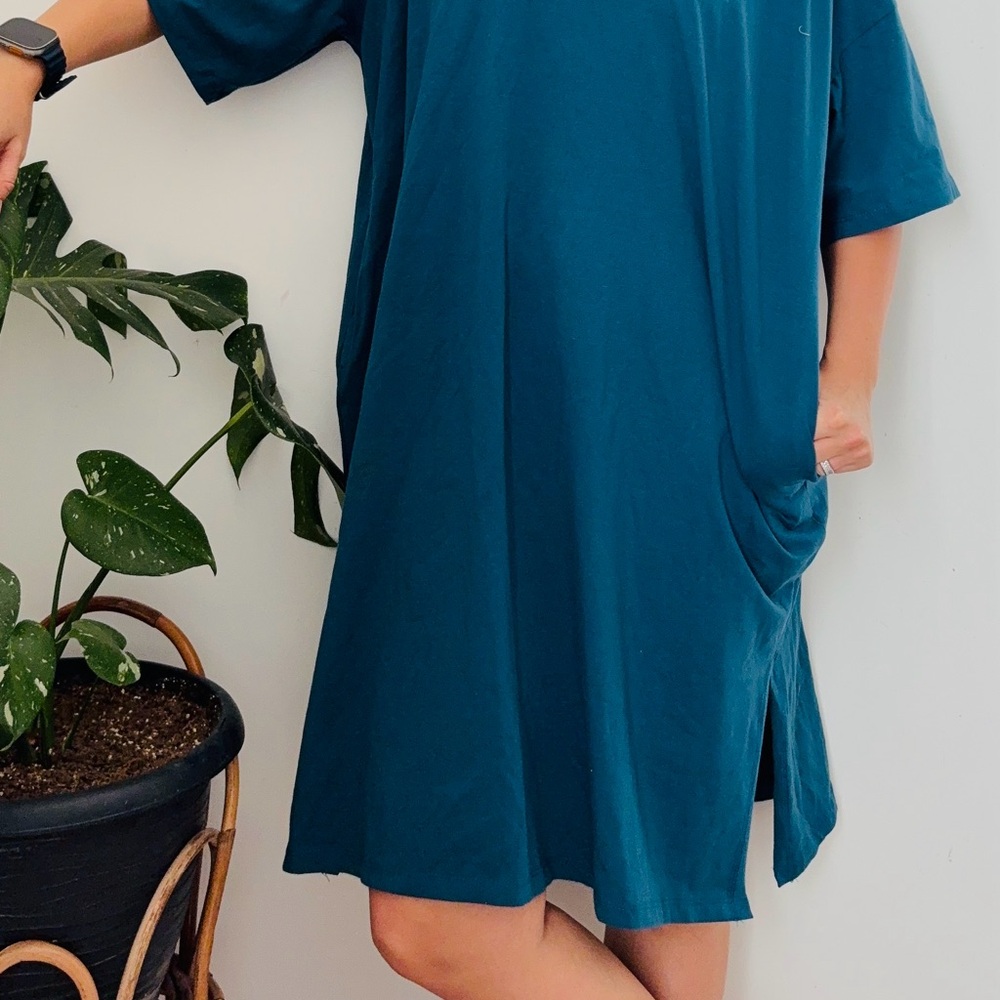 Dressed in LALA Teal Dress